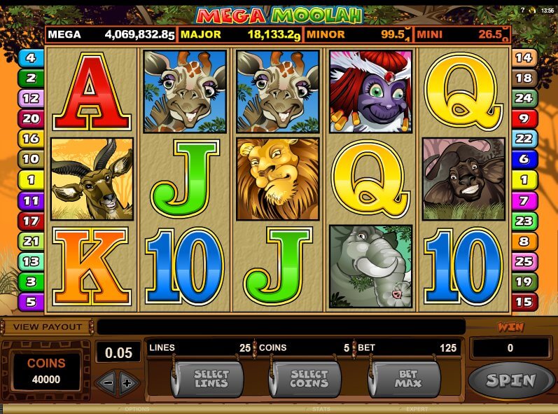 mega moolah jackpot slot machine